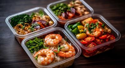 Plastic food containers