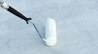 Paint roller. Cool roof coatings - The Future of Urban Cooling  Keeping buildings cooler in an innovative and more sustainable way