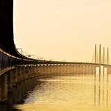 Öresund bridge of steel and concrete