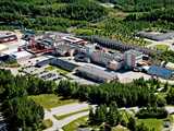 Helicopter view of our unique production site for potassium chlorate in Alby, Sweden. The site is ISO 9001 and ISO 14001 certified and committed to delivering consistent, high quality products. Health, Safety and Environment (HSE) is an integral part of operations.