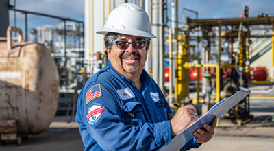 Nouryon engineer on site